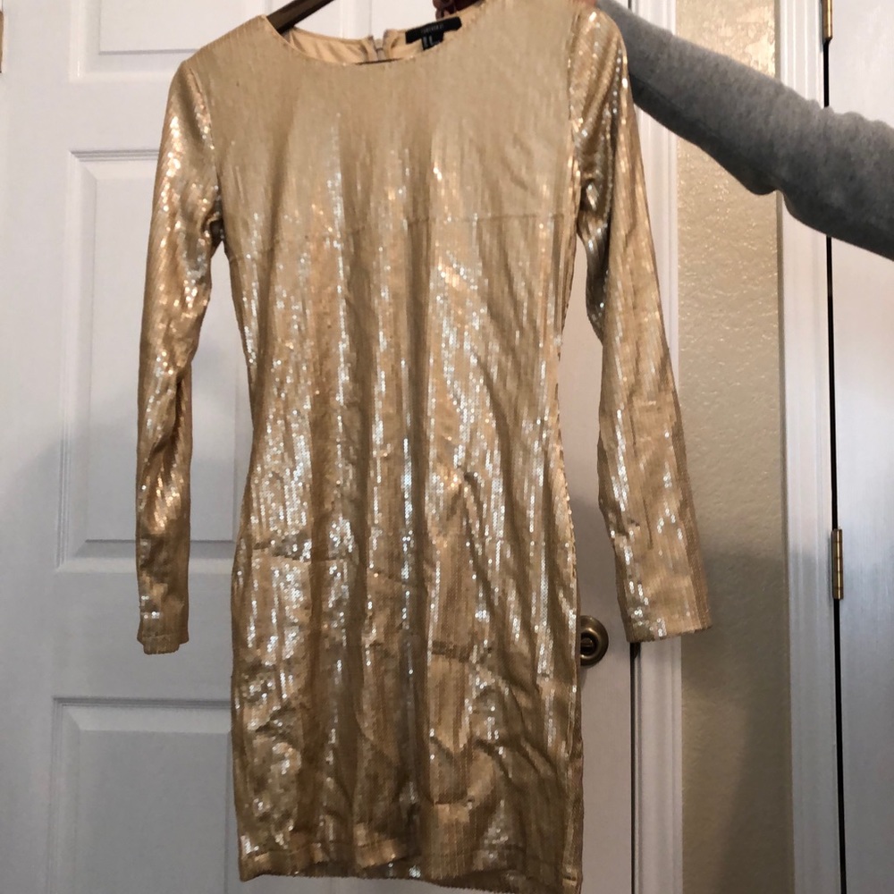 Gold Sequin Forever 21 dress